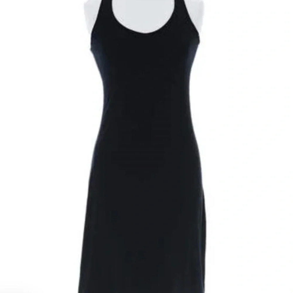 Willow Knit by Pine Cone Hill Racerback Bamboo Tank Black Dress Size Medium